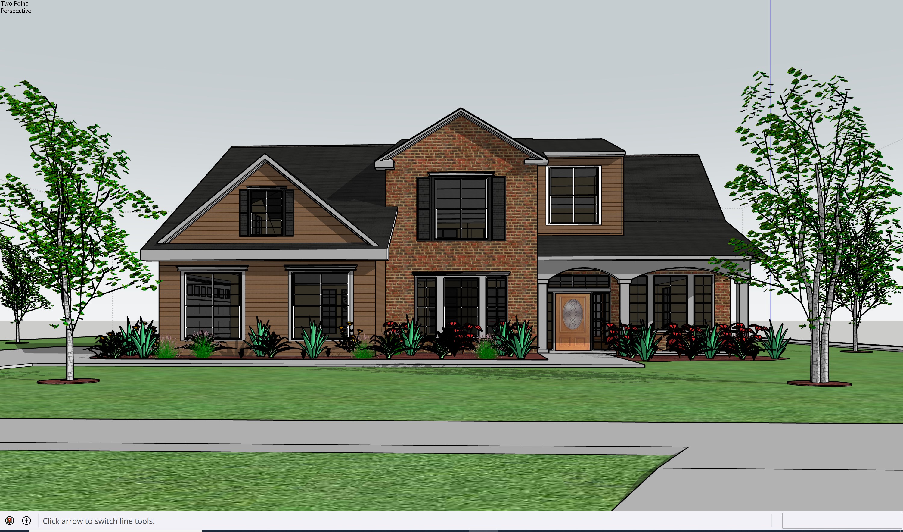 3D model screenshot from SketchUp