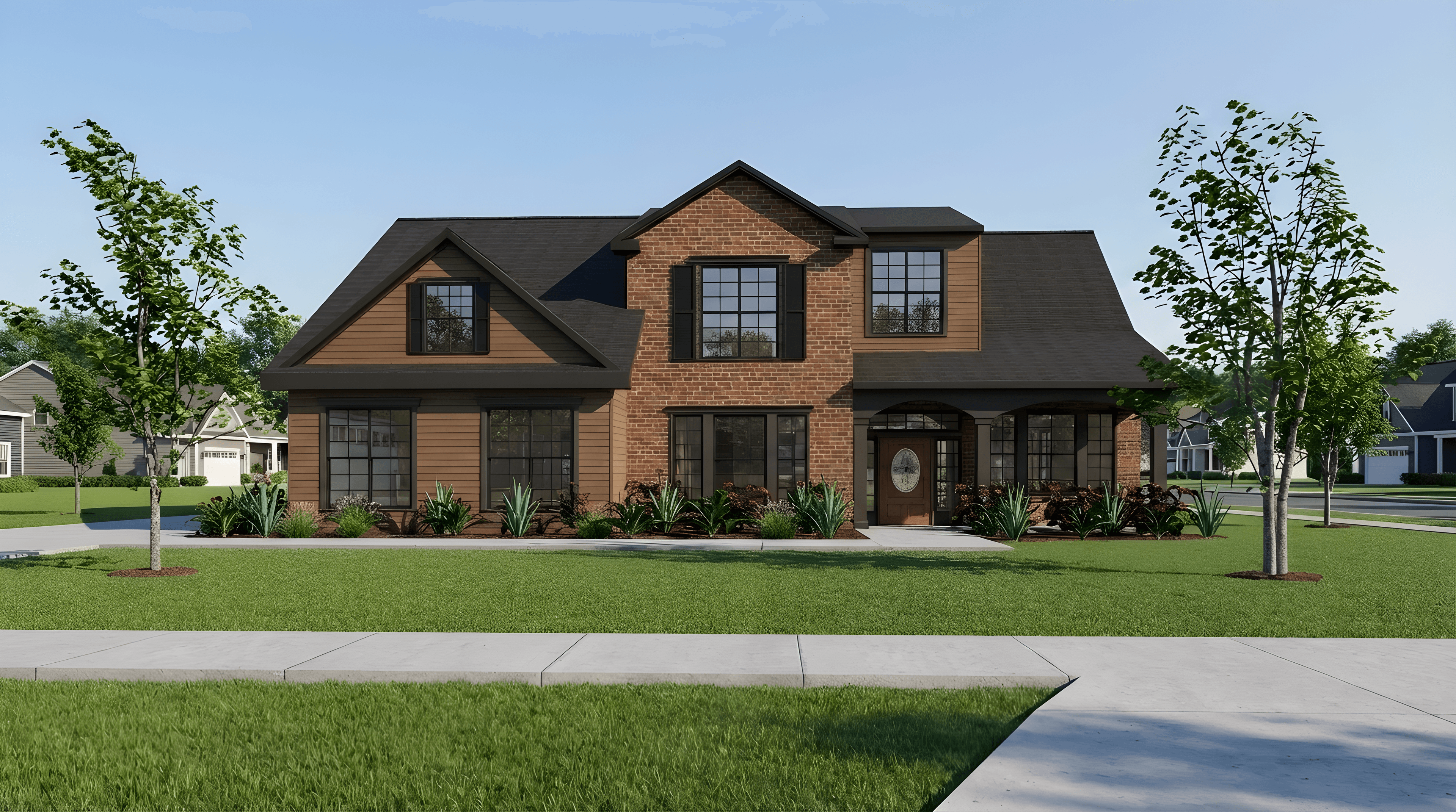 Photorealistic render generated from 3D model