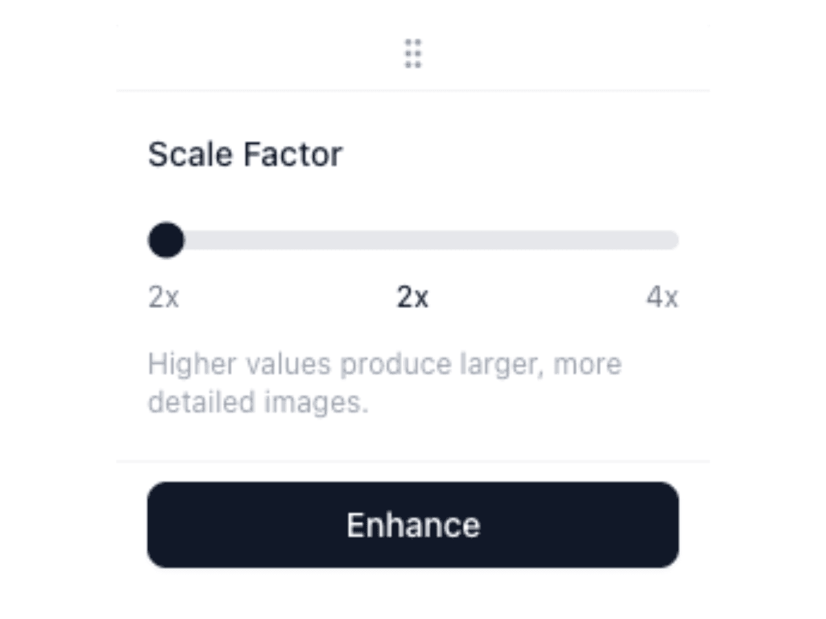 Choose enhancement level