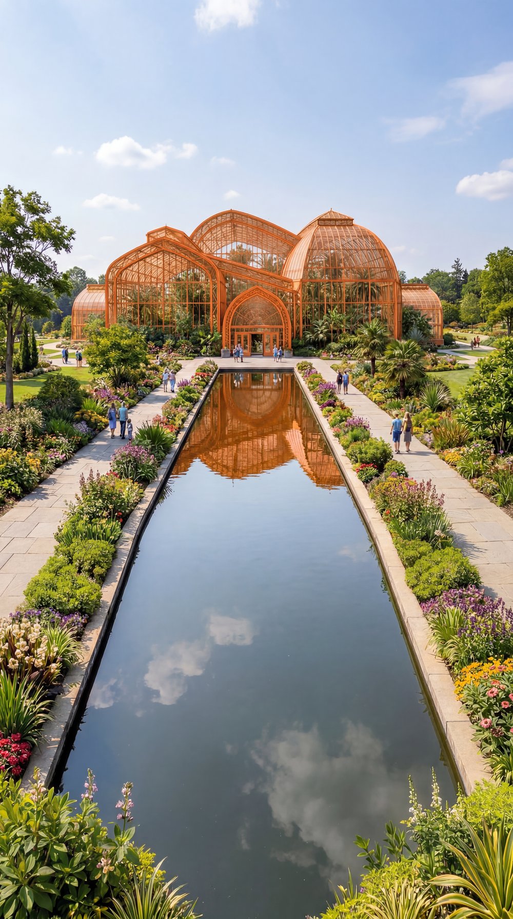 Orange conservatory frame