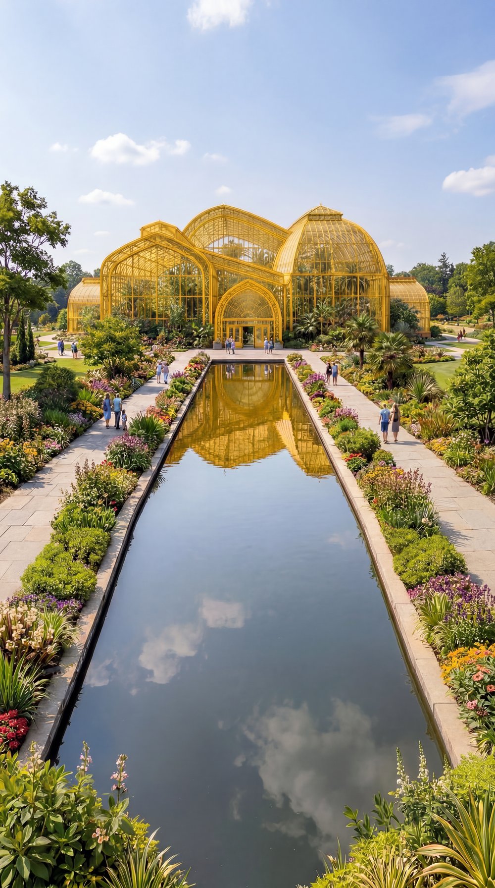 Yellow conservatory frame